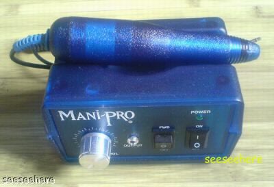 NEW MANI PRO ELECTRIC NAIL FILE DRILL SYSTEM BLUEBERRY  