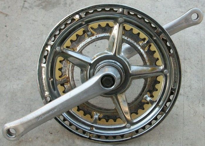 VTG BIKE BICYCLE SHIMANO 52 39 INTEGER=ll 3 PIECE CRANK SPROCKET 170 