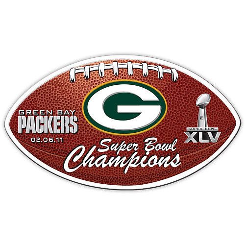 GREEN BAY PACKERS SUPER BOWL 45 XLV CHAMPS CAR MAGNET  