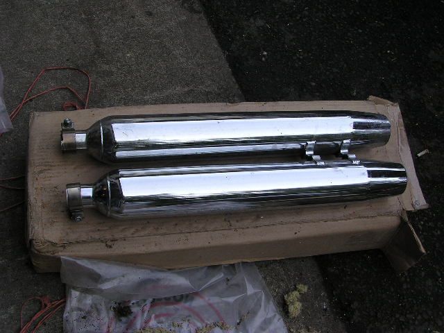 Harley Davidson FLT Mufflers, Stock  