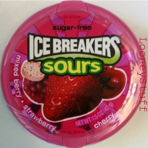 ICE BREAKERS SOURS BERRY CHERRY STRAWBERRY 16 Packs  