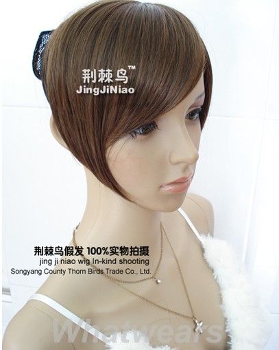 Girls Clip in Bang Fringe Hair Piece Extension Natural Bang 4 Colors 