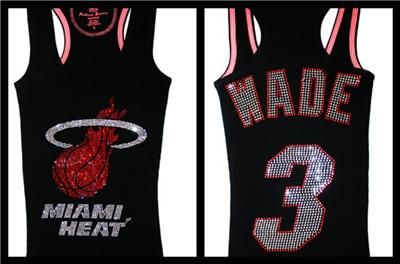   Dwayne Wade Or LeBron James Bling Jersey Tank Tee Long Sleeve  