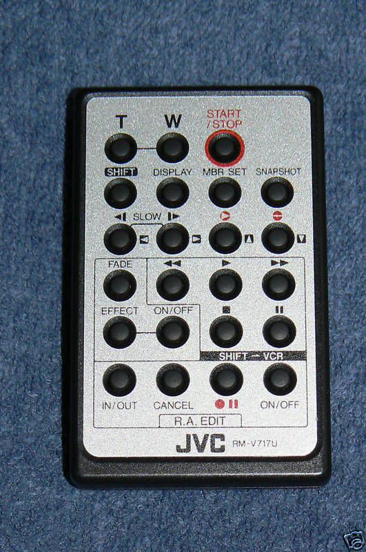 JVC RM V717U CAMCORDER REMOTE CONTROL  