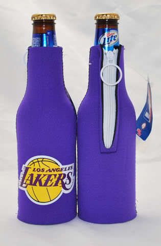 LOS ANGELES LAKERS BEER BOTTLE KOOZIES NEOPRENE 2010  