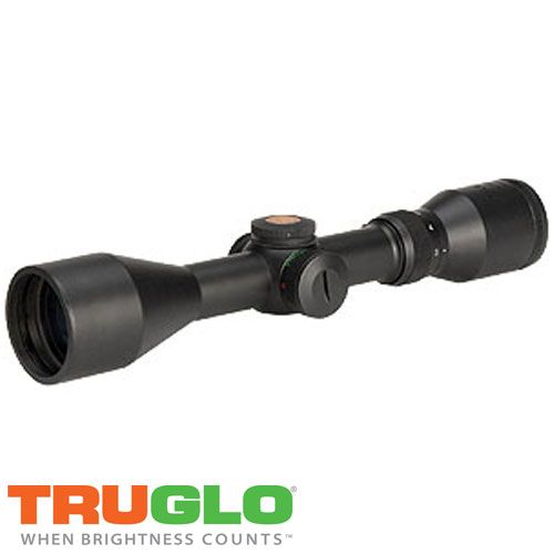 TRUGLO 3 9X44 TRU BRITE ILLUMINATED BLACK HUNTING SCOPE  