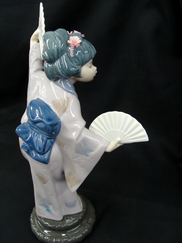 Lladro Madame Butterfly Geisha Figurine Retired #4991  