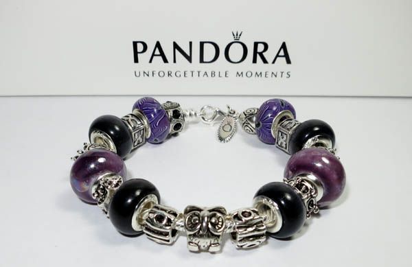 Authentic Pandora Bracelet Night Owl Lobster Clasp w/receipt  