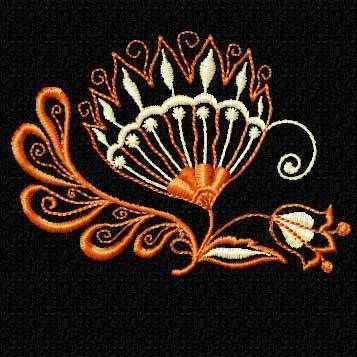 Fantasy Flowers #9 9 Machine Embroidery Designs 4x4  