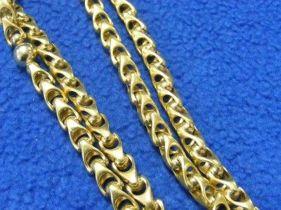 SAURO 18KT YELLOW GOLD MENS CHAIN ~NECKLACE~