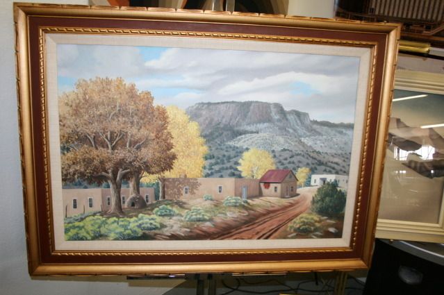   LANDSCAPE NEW MEXICO TAOS SOCIETY ADOBE PAINTER O. M. KELLY  