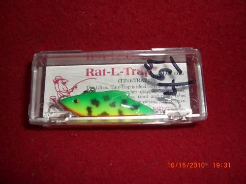 Rat L Trap 1/8oz Tiny Trap Model TT W4 Fire Tiger  