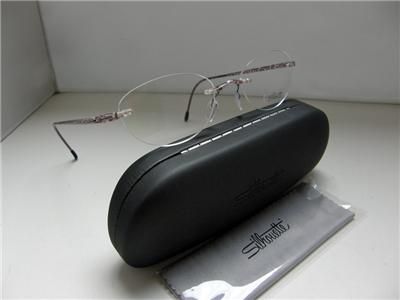 NEW AUTHENTIC RIMLESS SILHOUETTE 1523 6055 EYEGLASSES  