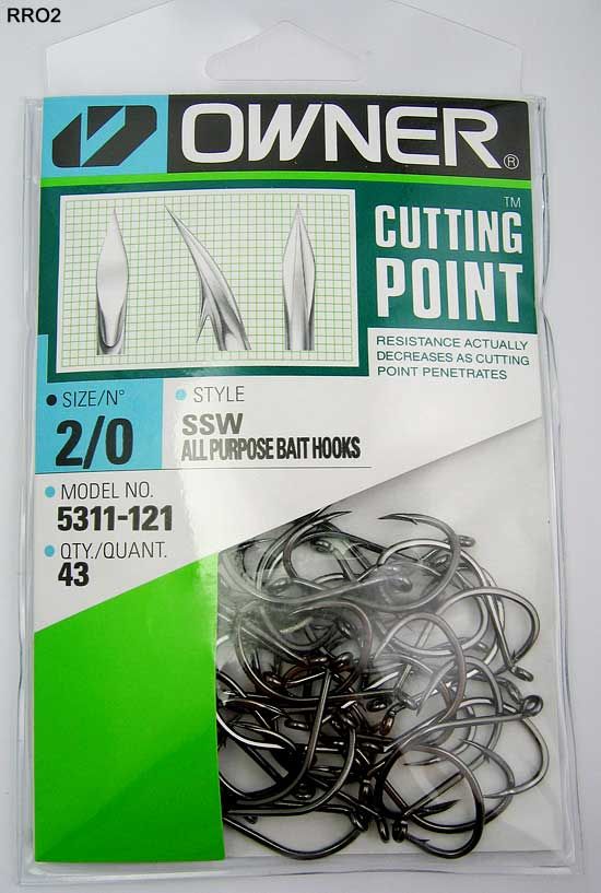 Owner 2/0 Pro Pack SSW Saltwater Fishing 43 Hooks Wahoo  