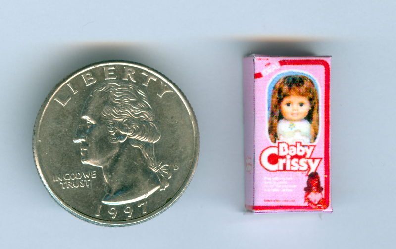 INCH SCALE Crissy Doll Toy Box for your Dollhouse  