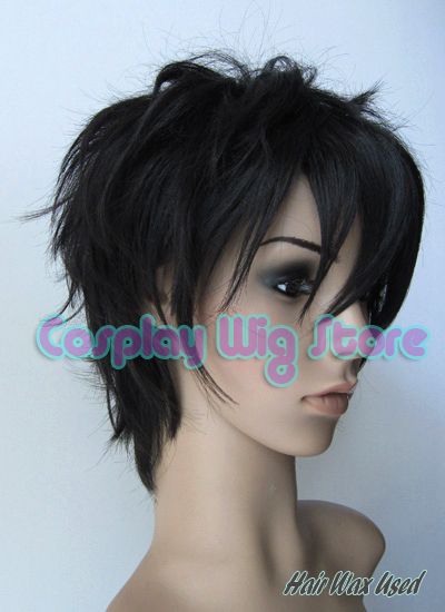 Kingdom Hearts Xion Short Black Cosplay Wig  