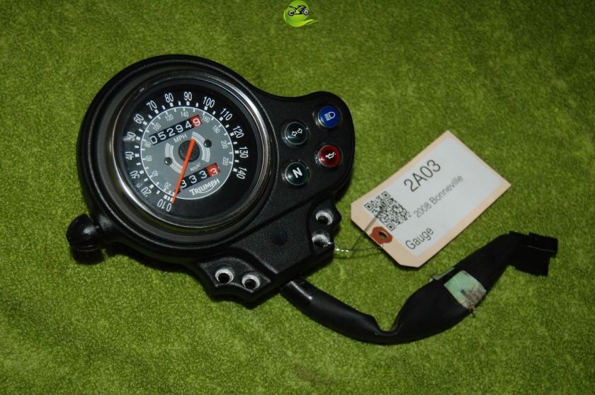 08 Triumph Bonneville Gauge Instrument Cluster Speedometer  