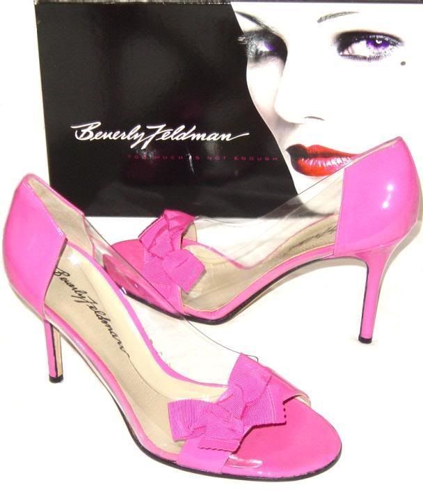 BEVERLY FELDMAN PINK PUMPS HEELS SHOES SZ 9~NEW~$225  