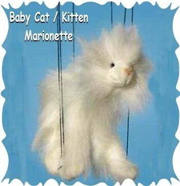   CAT Marionette Puppets ~ KITTEN Marionette ~ ~ Sunny String Puppet