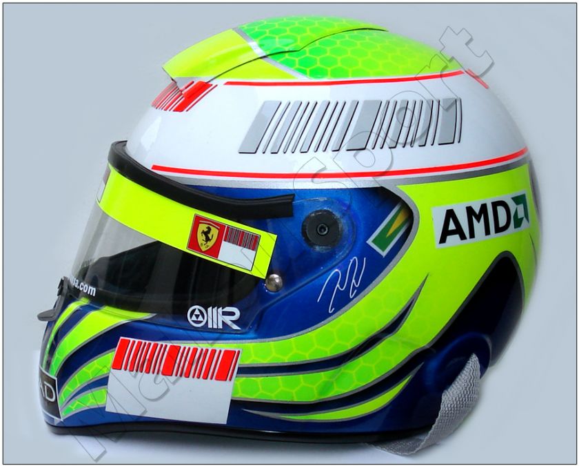 FELIPE MASSA 2008 F1 FRENCH GP REPLICA HELMET SCALE 11  