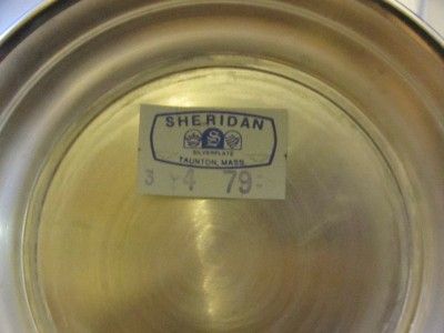 VINTAGE SHERIDAN PAUL REVERE SILVER BOWL 7 New  