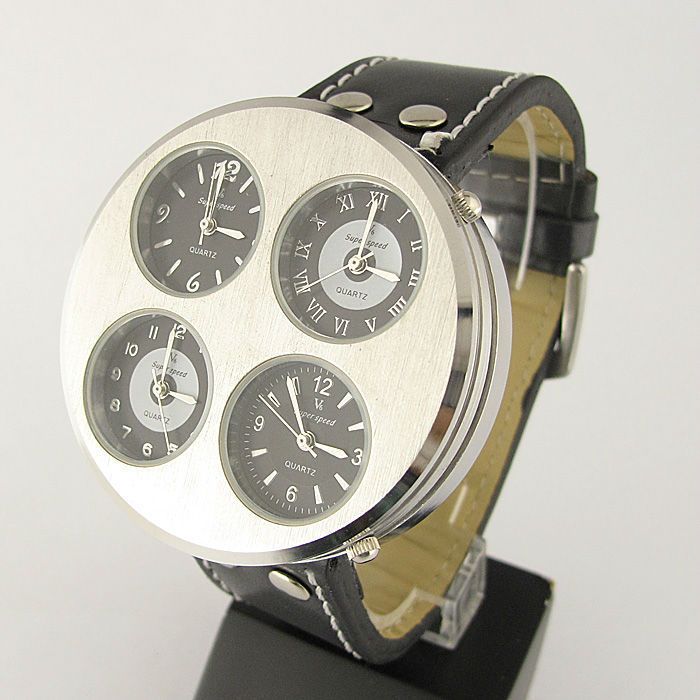   DIAL QUARTZ STAINLESS STEEL RETRO MENS WRIST WATCH + GIFT BOX  237