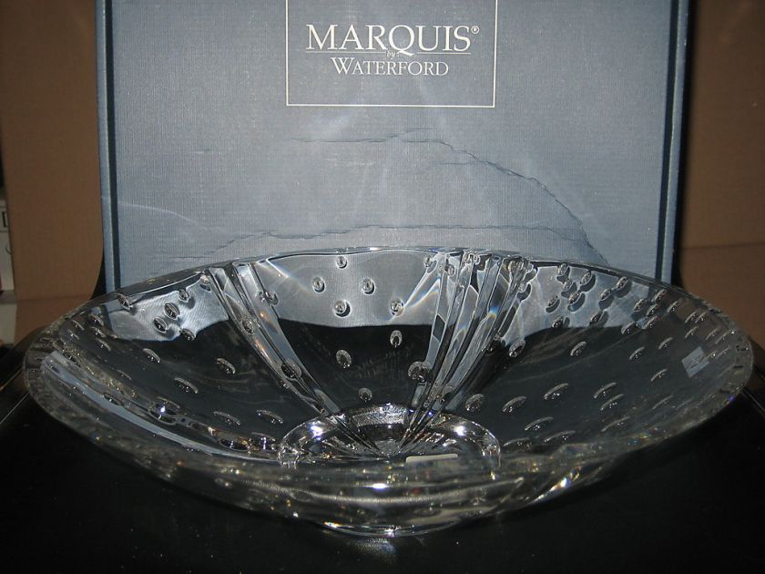 Waterford Marquis Crystal 13 inch Freshwater Wave Bowl   NEW  